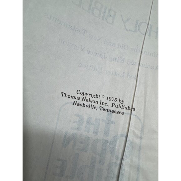 1975 Edition The Open Bible King James Version By Royal Leather Bound READ USA - Picture 8 of 14